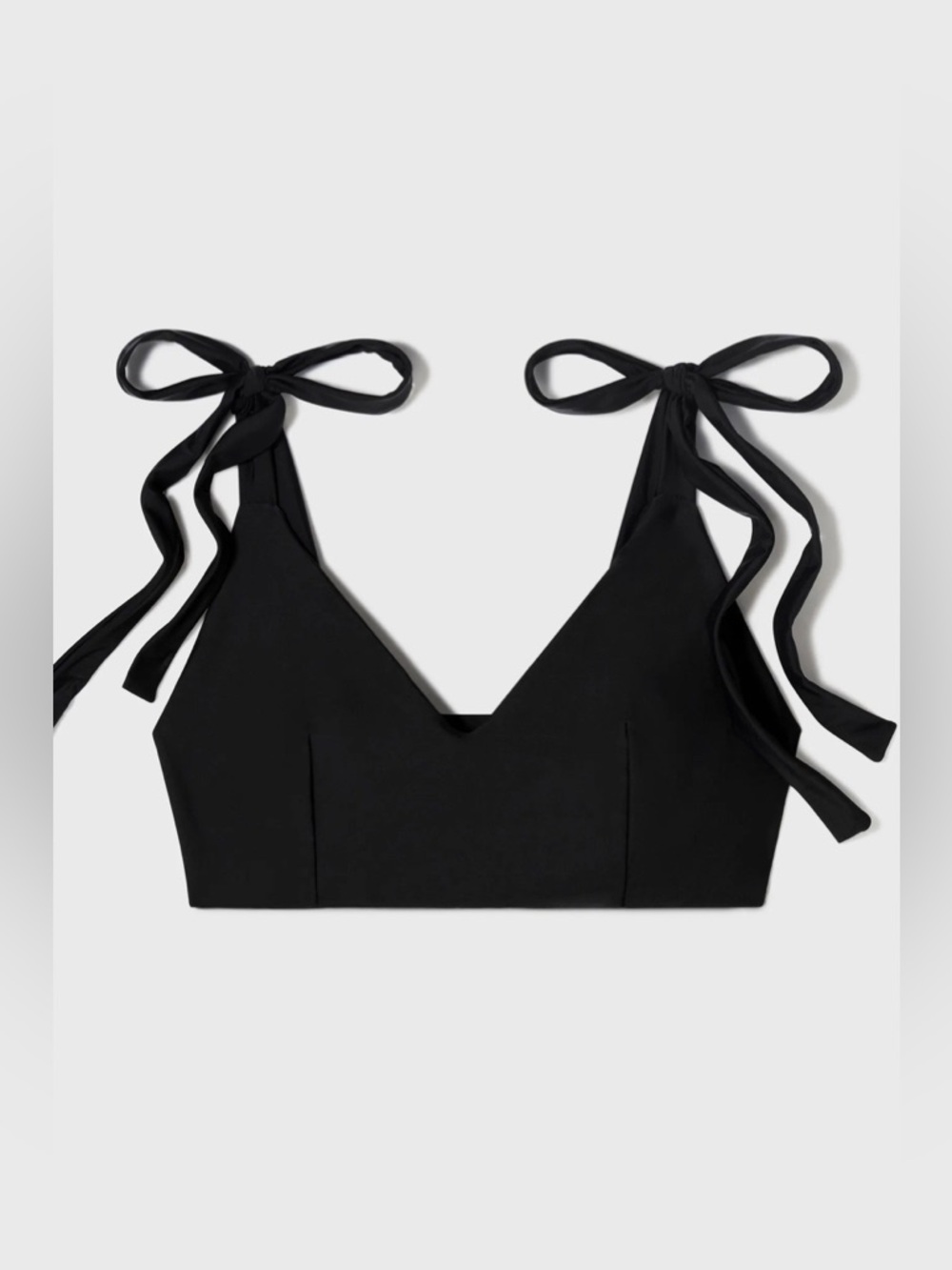 Heidi Merrick Ballerine Bikini Top Large in Brown Beach Quiet Luxury Swim